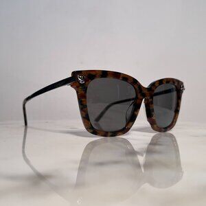 Cartier Glasses Sunglasses Frames Leopard Tortoise Cat Eye Platinum
